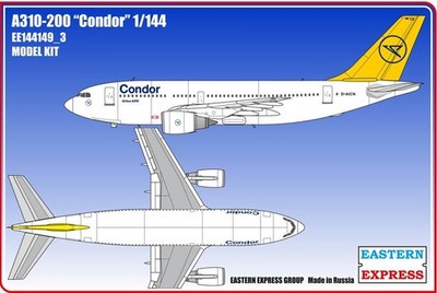 Eastern Express 1/144 Airbus A310-200 Condor Model Kit
