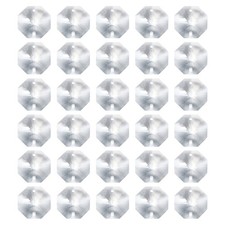 K9 Crystal Octagon Beads 2 Holes Pendants, 30 Pack 20mm, Clear