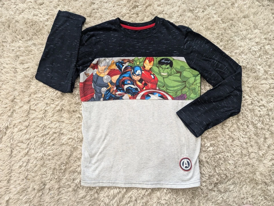 5 Boys Shirt Lot Size 10-12 Long Sleeve T-Shirts and Short Sleeve Button-Ups - Image 3 of 4