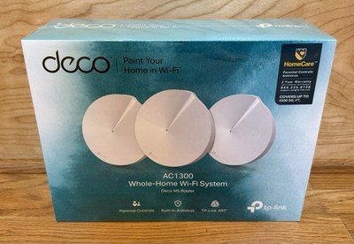 TP-LINK Deco M5 AC1300 Whole Home Mesh WI-FI System 3 Pack SEALED Ships FAST!