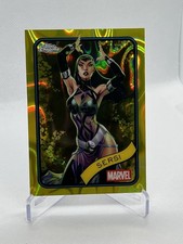 SERSI 2025 Topps Chrome Marvel #77 YELLOW LAVA REFRACTOR ERROR "SERSEI" A28