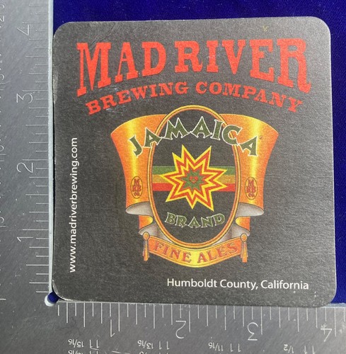Indigenous tribal ownership Mad River Brewery 4 INCH SQUARE BEER COASTER