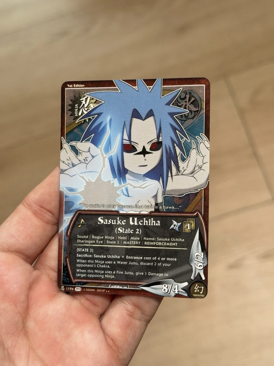 【新品】 BANDAI公式 ナルト カードゲーム 1stデッキ サスケ　 英語版 25+ Naruto Sasuke In Individual Collectible Card Game Cards for