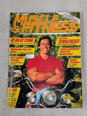 Muscle and Fitness Vintage BodyBuilding Magazine July 1989 Arnold Schwarzenegger