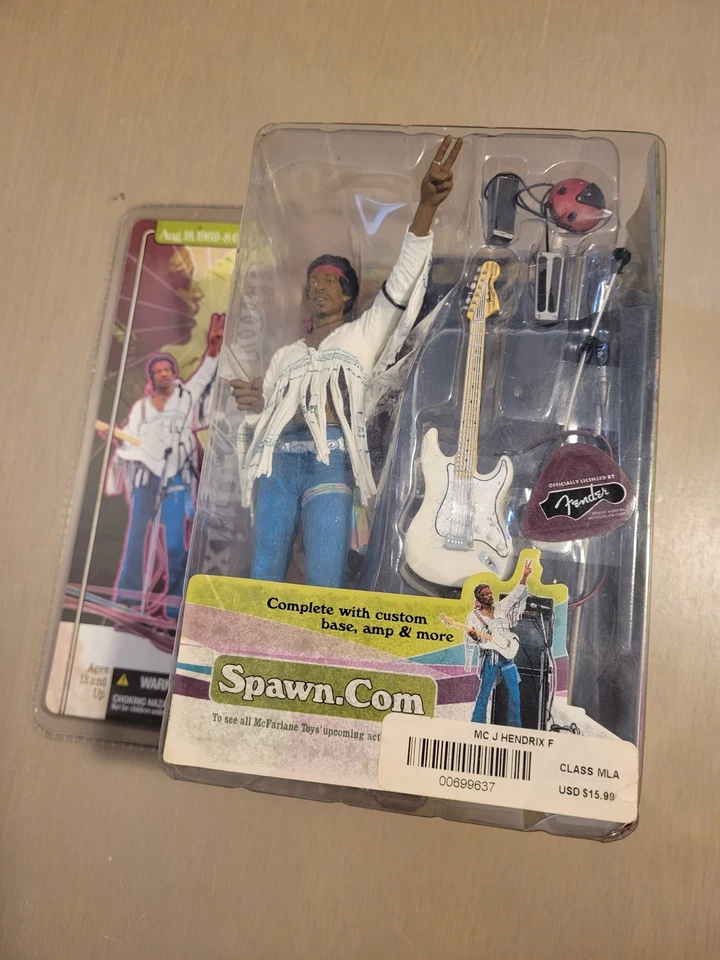 Figuras selladas McFarlane Toys Jimi Hendrix en Monterey y Woodstock 18 de agosto 1969 Foto 3 de 4