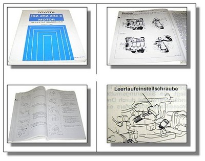 Toyota Hiace H100 Werkstatthandbuch 2.0 2.4 Motor 1RZ 2RZ -E Reparaturanleitung