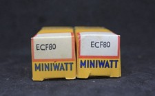Philips Miniwatt ECF80 E80CF 6U8 6BL8 ECF82 Gold NOS NIB D Getter Matched