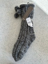 John Rocha Fleece Lined Cable Knit Socks