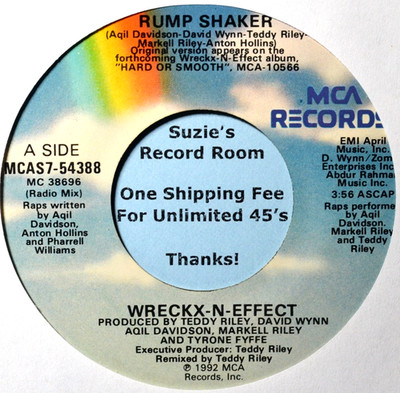 Wreckx-N-Effect Rump Shaker #A Dance Hip Hop EX-/VG 45 7'' Vinyl -COUPONS!