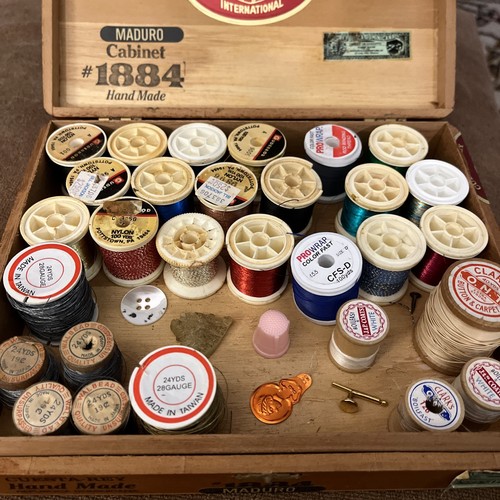 29 spools of vintage sewing silk threads, Wires, Hooks,For Rod Making, Sewing 🧵 - Bild 3 von 13