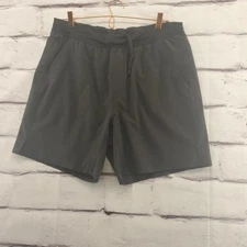 Ten Thousand Shorts Mens Large Black Lined Athletic Running Training Drawstring