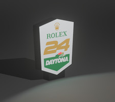 Rolex 24 Daytona Lightbox LED Man Cave Slot car Sign Custom