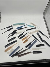 Lot of 34 Vintage Combs Nylon Rubber DuPont Pocket Hair Care Unbreakable USA