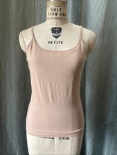 Large Moda International Nude Tank top With “Built In Bra”