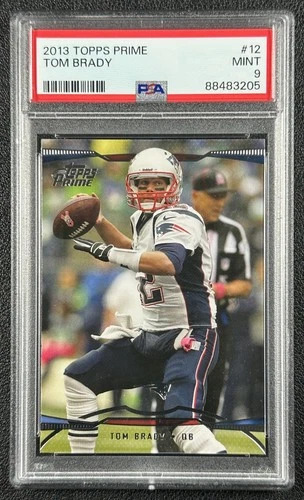 TOM BRADY PSA 9 2013 TOPPS PRIME FOOTBALL #12 PATRIOTS 3205