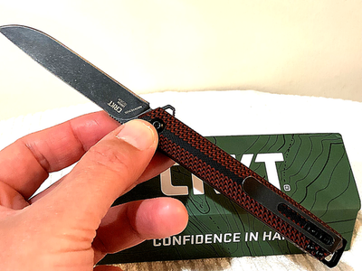 #ad Tuolang 820 Snap On *RED* 8GR13MOV Steel Black Blade Folding Knife $31.85