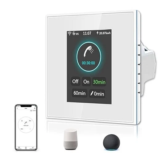 LANBON LCD Timer Smart Switch for Electric towel rails, Heating, Electric Boiler