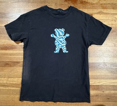 Grizzly Grip Tape OG Bear T Shirt Skate Medium Distressed Faded See Photos