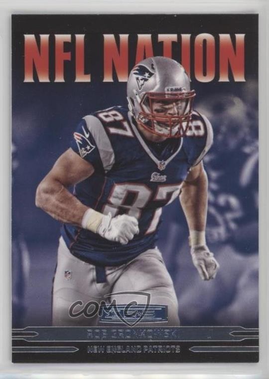 2013 Panini Rookies & Stars NFL Nation Rob Gronkowski #1 o6n
