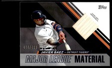 2024 TOPPS MAJOR LEAGUE MATERIAL RELICS BLACK JAVIER BÁEZ 122/199 DETROIT TIGERS