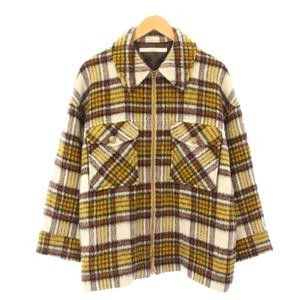Framework Multi Color Wool Blend Check Jacket Wom… - image 7