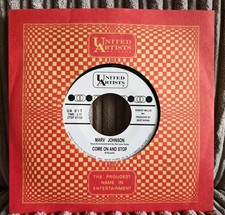 NORTHERN SOUL MARV JOHNSON COME ON AND STOP 7" VINYL SINGLE SIDED 45 RECORD USA