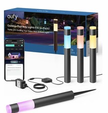 Eufy Luci Percorso Esterno E10 Confezione da 4 Smart Cablate RGBWW Paesaggio LED 350lmIP65