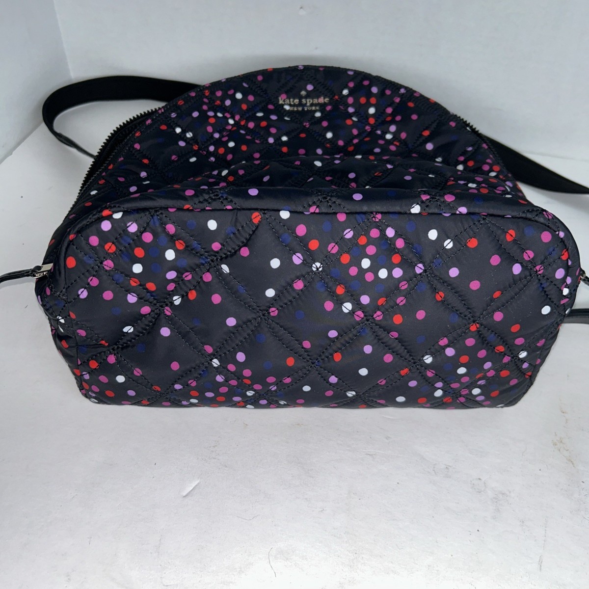 Kate Spade NY Karissa Nylon Quilted Laptop Backpack Polka  display picture 1