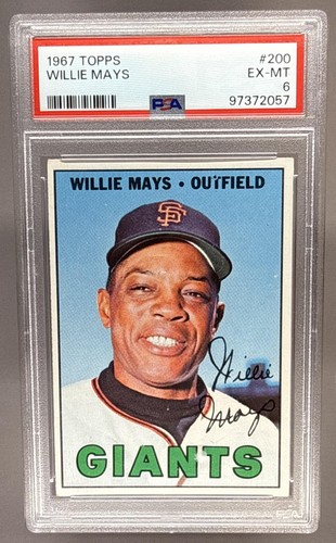 1967 TOPPS WILLIE MAYS #200 GIANTS PSA 6