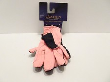 STRETCH BLACK PINK OVATION CHILDS Hearts & Horses RIDING GLOVES LEATHER NEW