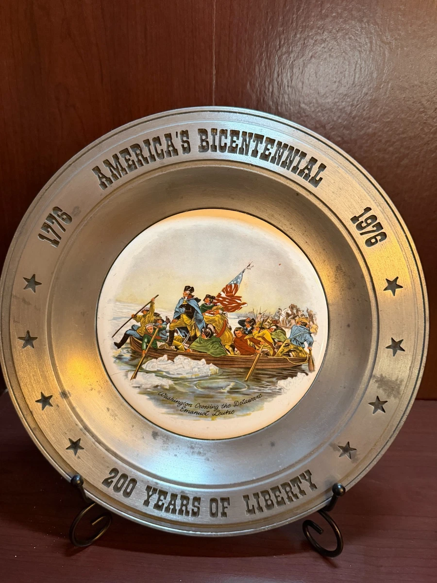 Bicentennial Pewter Plates In Decorative Collector Plates for sale