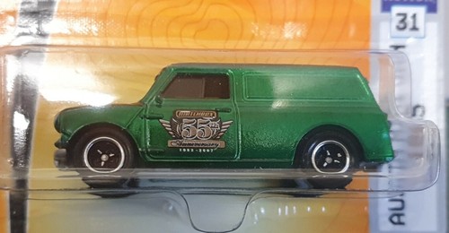 MATCHBOX AUSTIN MINI VAN 1965 #31 DIE-CAST MODEL CAR GREEN NEW AND SEALED. - 第 2/3 張圖片