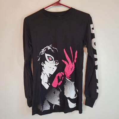 Persona 5 Joker Long Sleeve Black T Shirt XS New with Tags