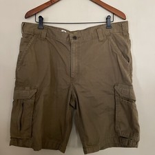 Carhartt Khaki Anti Rip Work Cargo Shorts Mens 36 Force Relaxed Fit RN 14806