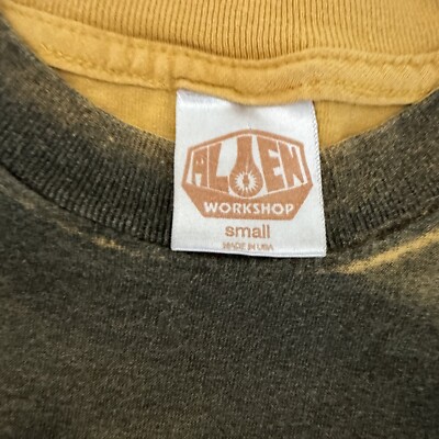 Vintage Alien Workshop T Shirt AOP Mens Small Skateboard 90s