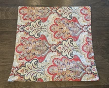 Pottery Barn Jordana Paisley EURO Pillow Sham 26 x 26 Cotton