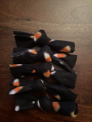 Bowtie Shaped Cat Toy With Catnip Inside Candy Corn Print Five Pack
