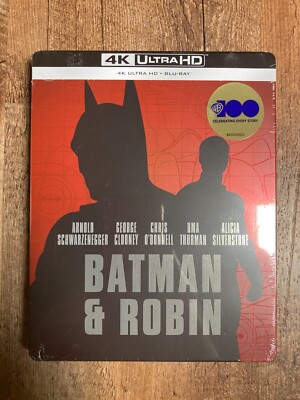 Batman & Robin w. Steelbook (4k UHD + Blu-ray, Region Free) *NEW/SEALED*