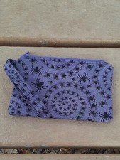 Purple Halloween Wristlet, purse, Spider web, clutch, Mothers Day, Spider bag