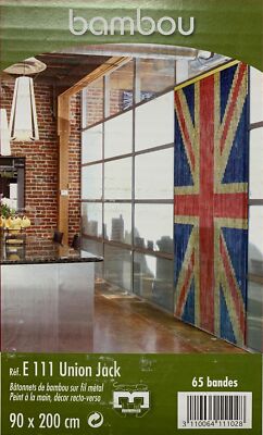 Trvorhang Fliegen Design Deko Insekten Bambus London Union Jack Mae  90x200cm | eBay.de