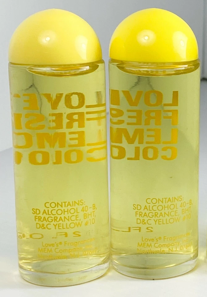 (2) Colonia Love's Fresh Lemon cada 2 oz por MEM **RARA DE COLECCIÓN** LEER POR FAVOR Foto 2 de 4