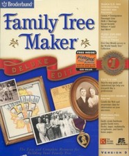 Family Tree Maker 9 Deluxe 10-Disc PC CD-ROM relatives history genealogy program