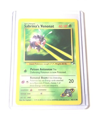 venonat pokemon card value SABRINA’S - Gym Heroes Set - 96/132 - Common - - NM Venonat Pokemon Cards Price Guide