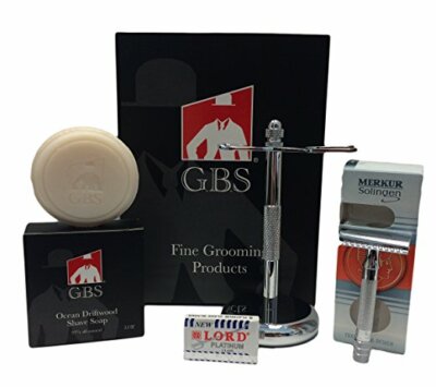 GBS Merkur 33c Safety Razor Short Handle Set