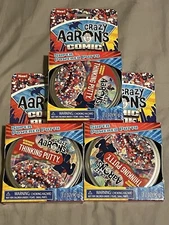 Lot of 3 New Aaron's Crazy Thinking Putty Comic Book 3.2 oz