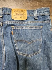 Vintage orange tab Levi's jeans 40505 0215 w36 L32 worn