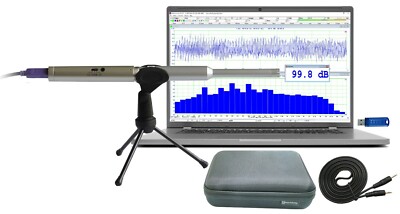 RTA-168B: PC Real Time Audio Spectrum Analyzer,Sound Level Meter,Polarity Tester