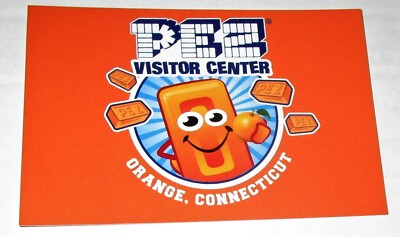PEZ VISITORS CENTER Postcard 4''x6'' ORANGE TABLET MASCOT
