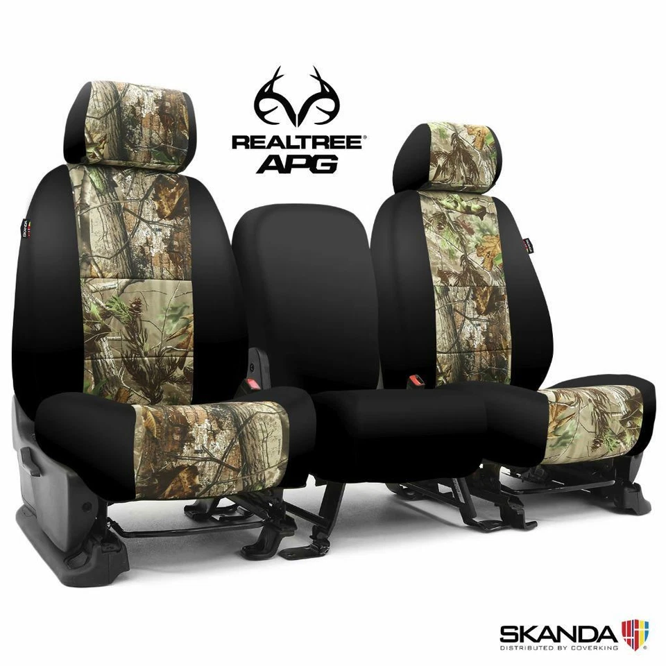 Fundas de asiento delanteras Coverking Neosupreme Realtree ajuste personalizado para Ford F150 Foto 2 de 4
