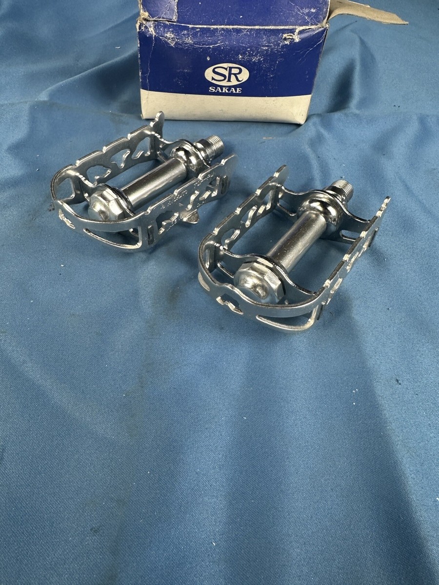 NOS SR Sakae Bicycle Pedals SP-401AL BMX Vintage Road Bike